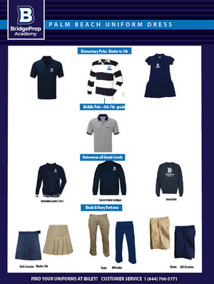 BridgePrep Academy's 2026-2027 school uniforms can now be purchased at Ibiley Uniforms!